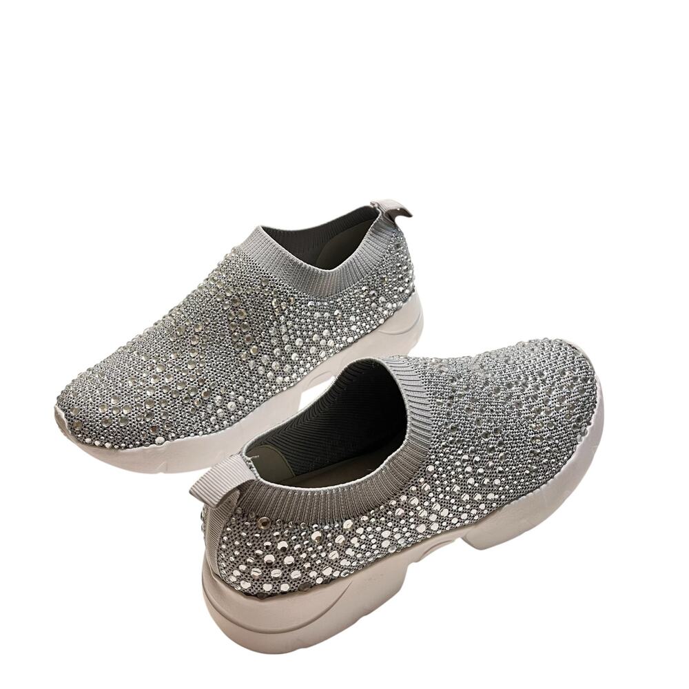 Lauren Lorraine Carry Crystal Sneakers Slip On Women's Size 7 - Picture 4 of 16